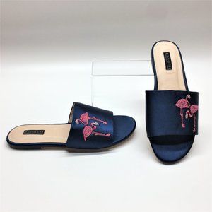 Eloquii Layla Satin Embellished Flamingo Sandal 11